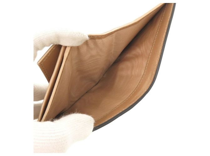 Prada Saffiano Leder Gold Bi-Fold Geldbörse Golden - Ansicht 6
