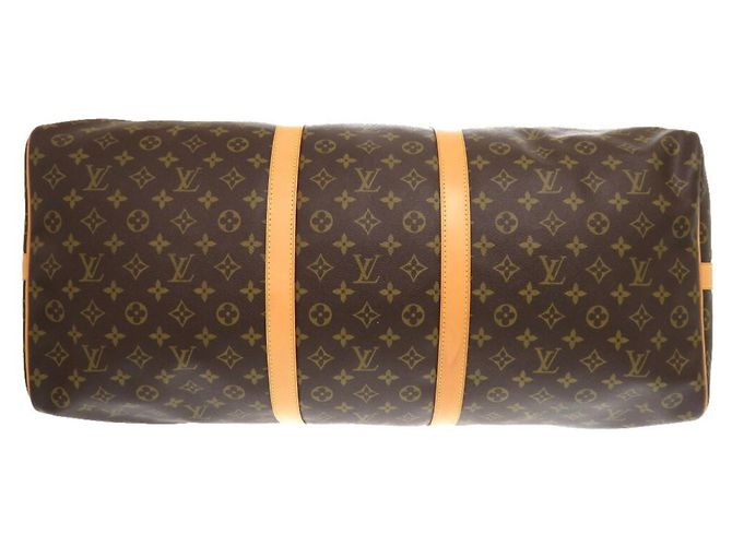 Borsa Monogram Keepall Bandoulière 60 di Louis Vuitton Marrone Monogramma - vista 4