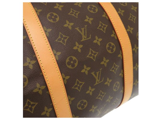 Borsa Monogram Keepall Bandoulière 60 di Louis Vuitton Marrone Monogramma - vista 8