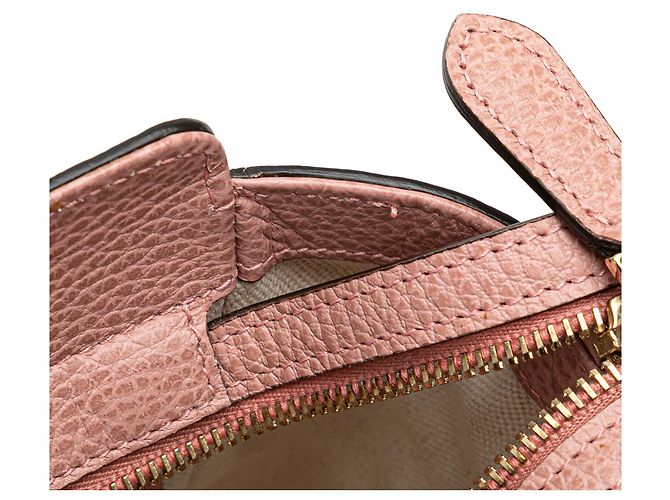 Borsa Swing Mini Gucci in pelle di vitello rosa - vista 11