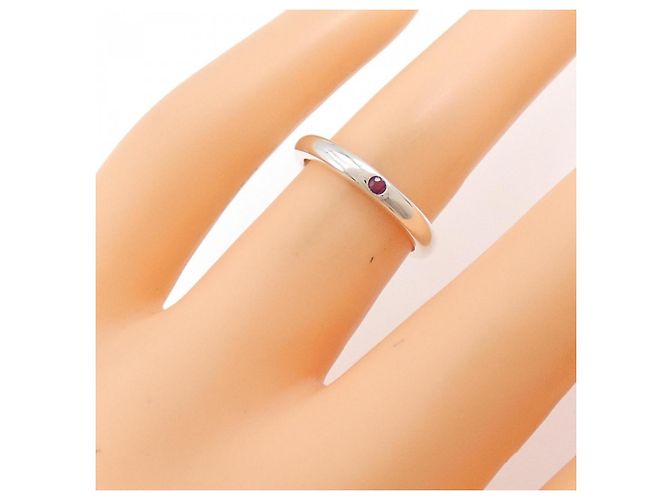 Tiffany & Co Anello in argento 925 Tiffany con rubino - vista 4