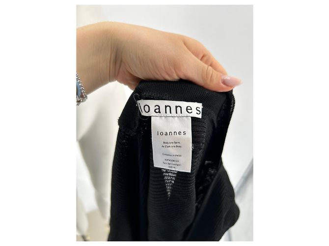 Autre Marque IOANNES Strickjacke schwarz gerippt - Ansicht 5