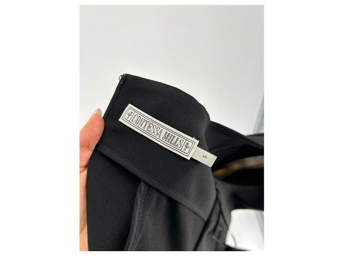 Autre Marque CONTESSA MILLS Crop Top in Schwarz Weiß - Ansicht 5