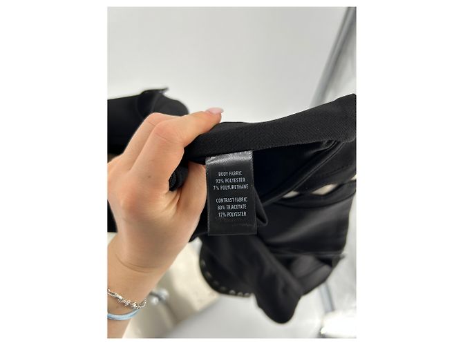 Autre Marque CONTESSA MILLS Crop Top in Schwarz Weiß - Ansicht 6