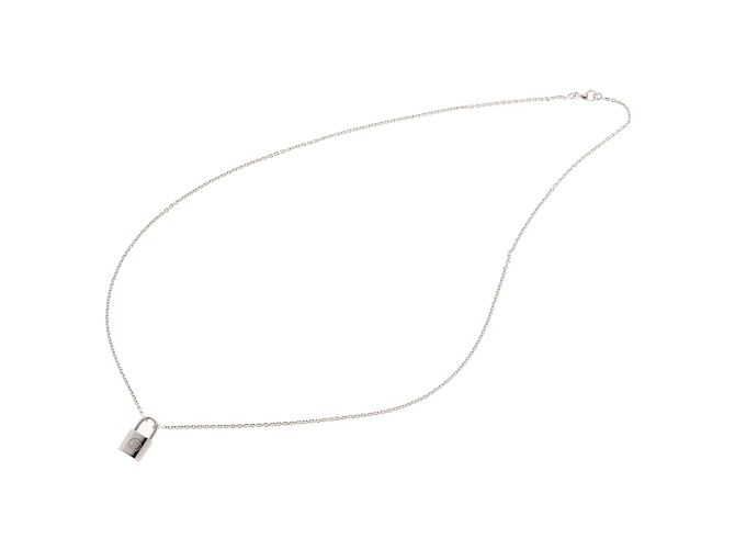 Collana con lucchetto Silver Lockit di Louis Vuitton - vista 3