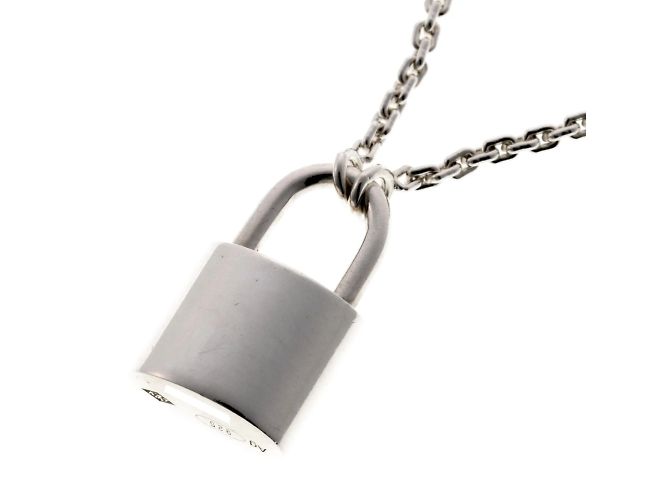 Collana con lucchetto Silver Lockit di Louis Vuitton - vista 5