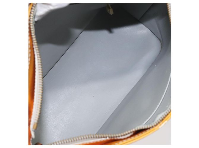 LOUIS VUITTON Monogram Vernis Houston Borsa a Mano Grigia M91053 LV Auth hk2570 Grigio - vista 11