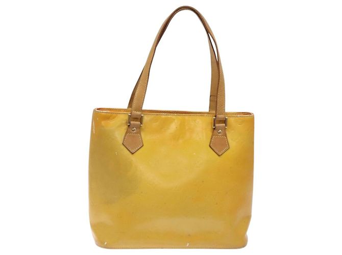 LOUIS VUITTON Monogram Vernis Houston Borsa a Mano Grigia M91053 LV Auth hk2570 Grigio - vista 13