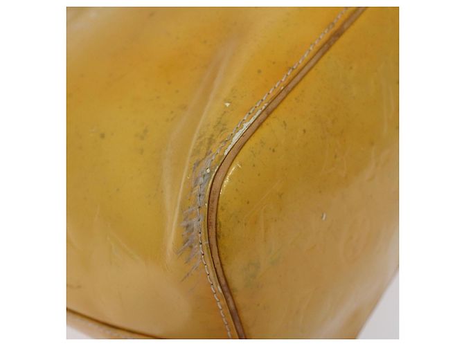 LOUIS VUITTON Monogram Vernis Houston Borsa a Mano Grigia M91053 LV Auth hk2570 Grigio - vista 16