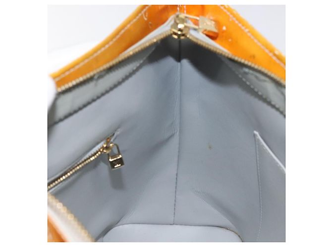 LOUIS VUITTON Monogram Vernis Houston Borsa a Mano Grigia M91053 LV Auth hk2570 Grigio - vista 19