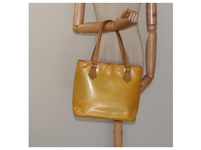 LOUIS VUITTON Monogram Vernis Houston Borsa a Mano Grigia M91053 LV Auth hk2570 Grigio - vista 23