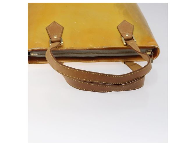 LOUIS VUITTON Monogram Vernis Houston Borsa a Mano Grigia M91053 LV Auth hk2570 Grigio - vista 7