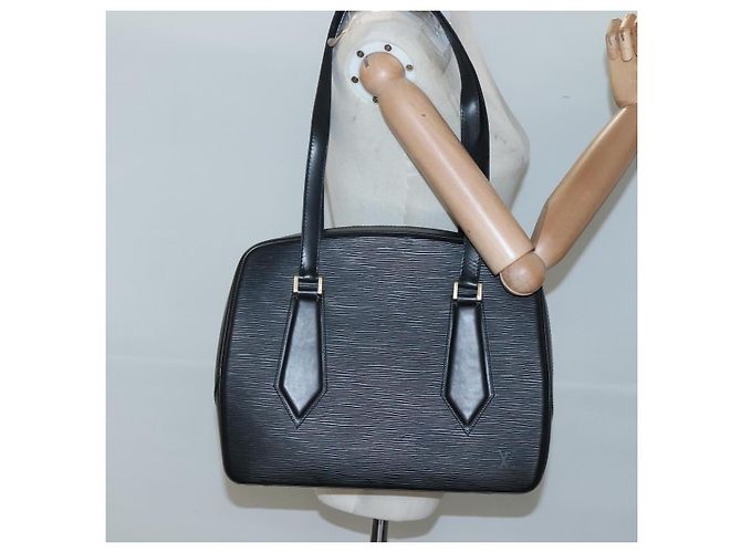 LOUIS VUITTON Borsa a Spalla Epi Voltaire Nera M52432 LV Auth bs25359 Nero - vista 23