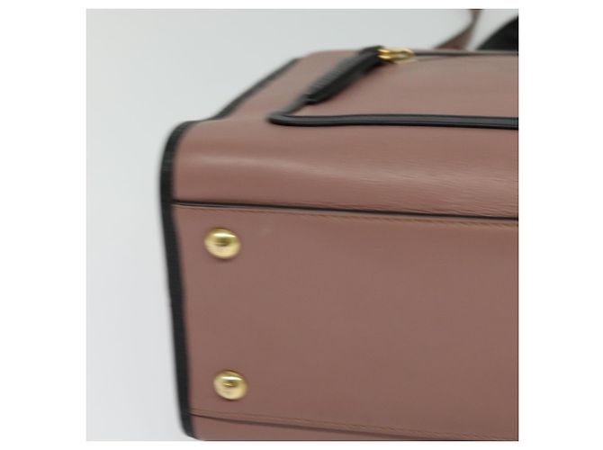 Borsa a mano in pelle FENDI Runaway Small 2way Rosa Oro Auth bs25561 D'oro - vista 12