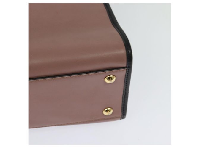 Borsa a mano in pelle FENDI Runaway Small 2way Rosa Oro Auth bs25561 D'oro - vista 15