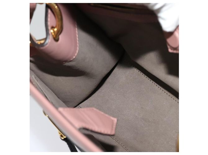 Borsa a mano in pelle FENDI Runaway Small 2way Rosa Oro Auth bs25561 D'oro - vista 20