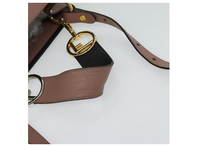 Borsa a mano in pelle FENDI Runaway Small 2way Rosa Oro Auth bs25561 D'oro - vista 7
