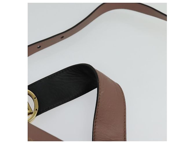 Borsa a mano in pelle FENDI Runaway Small 2way Rosa Oro Auth bs25561 D'oro - vista 8