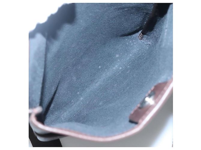 Bolsa de ombro Salvatore Ferragamo em couro PVC marrom Auth bs25462 - vista 16