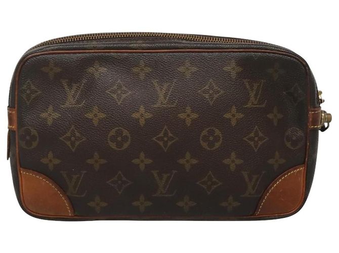 LOUIS VUITTON Monogram Marly Dragonne GM Borsa Clutch M51825 LV Auth 123659 Monogramma - vista 2