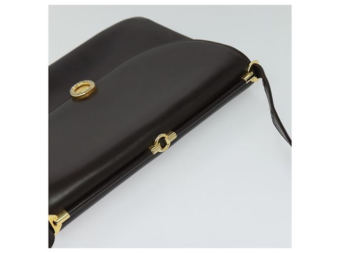BALLY Borsa a Spalla in Pelle Marrone Oro Auth sw625 D'oro - vista 6