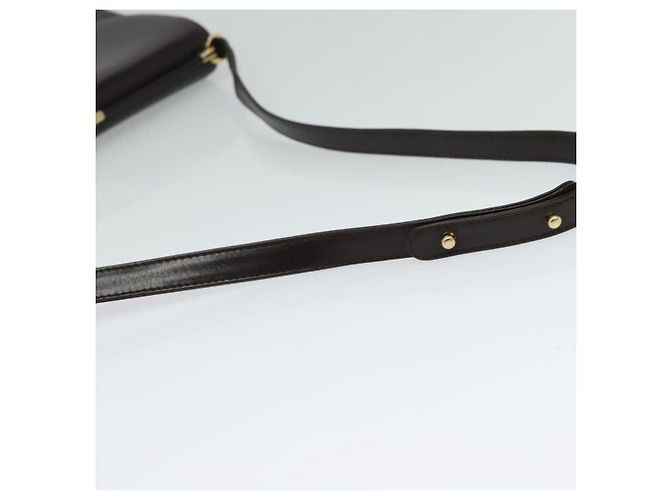 BALLY Borsa a Spalla in Pelle Marrone Oro Auth sw625 D'oro - vista 7