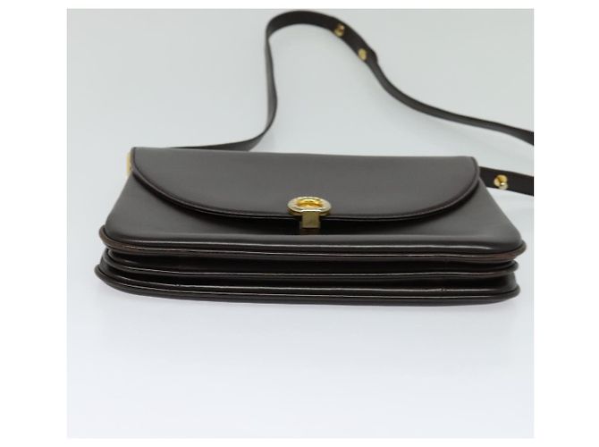 BALLY Borsa a Spalla in Pelle Marrone Oro Auth sw625 D'oro - vista 9