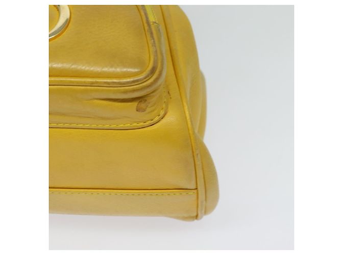 Zaino in pelle Christian Dior oro giallo Auth BA2068 D'oro - vista 13