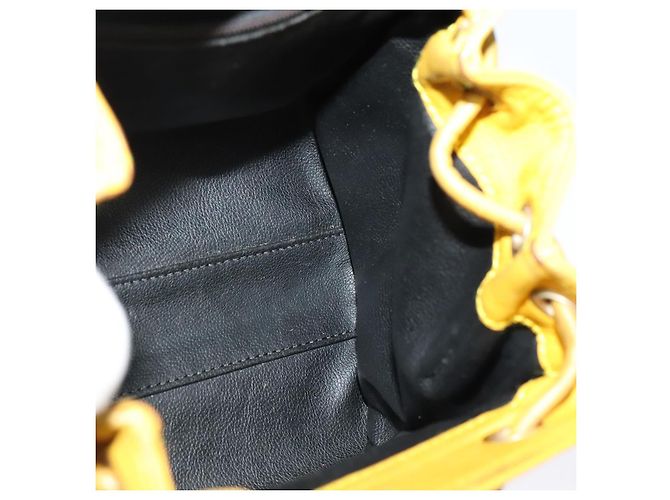 Zaino in pelle Christian Dior oro giallo Auth BA2068 D'oro - vista 18