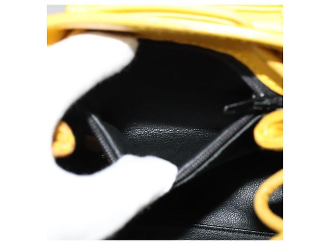 Zaino in pelle Christian Dior oro giallo Auth BA2068 D'oro - vista 20