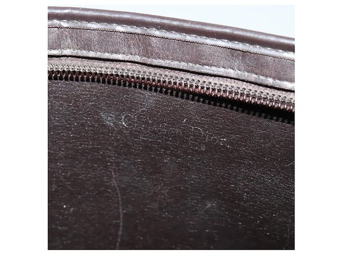 Borsa a spalla in tela Trotter Christian Dior marrone oro Auth sw662 D'oro - vista 15