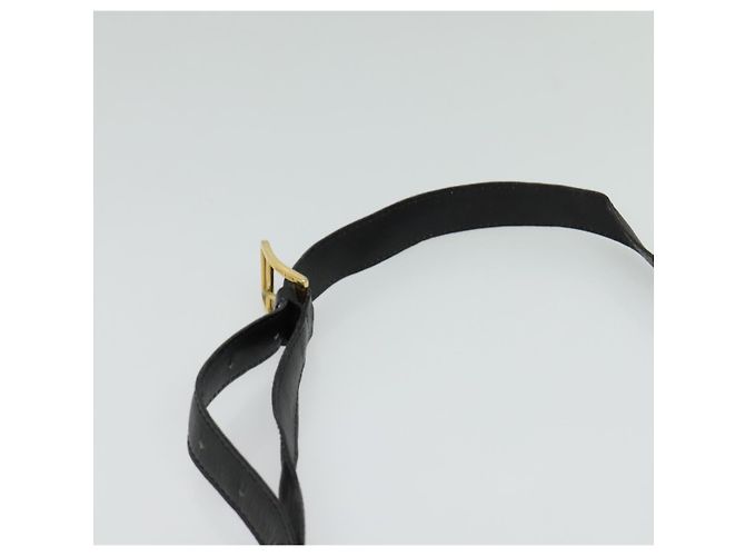 Céline Borsa a Spalla CELINE in Pelle Nera Oro Auth bs25461 - vista 8