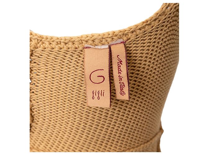 Romeo Gigli Gigli Häkelkleid Braun - Ansicht 11