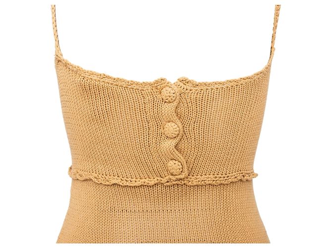Romeo Gigli Gigli Häkelkleid Braun - Ansicht 4