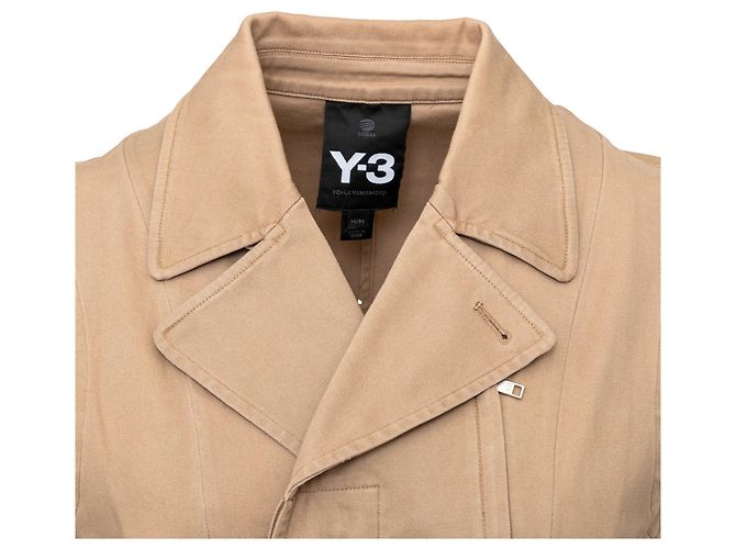 Combinaison Yohji Yamamoto en coton kaki à zip amovible - vue 7