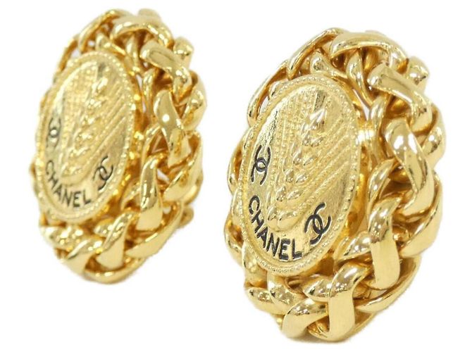 Orecchini a clip neri e dorati di Chanel Nero D'oro - vista 2