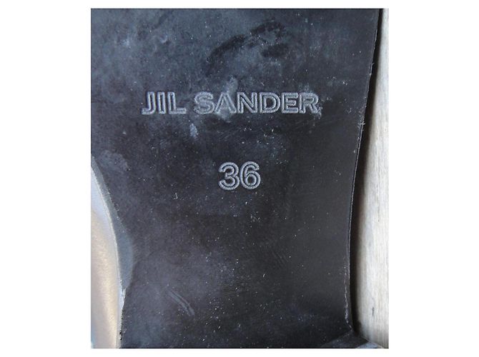Derby Jil Sander in pelle marrone scuro - vista 7