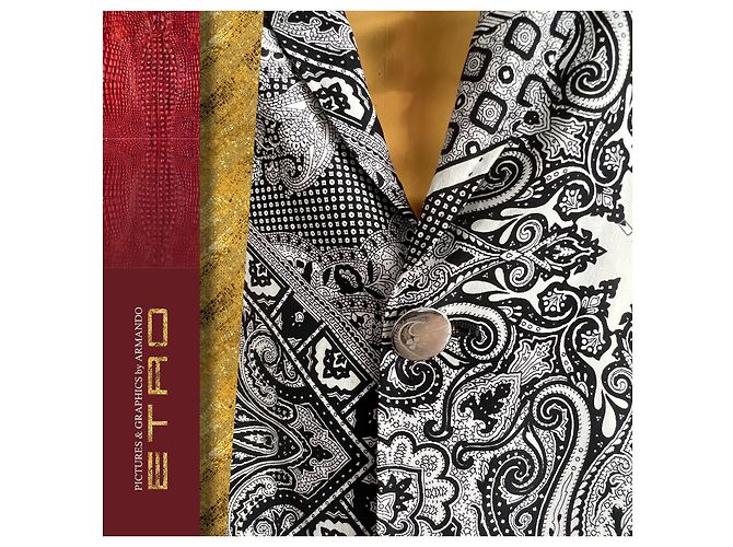 Etro's Black & White Patterned - Silk Jacket - view 10