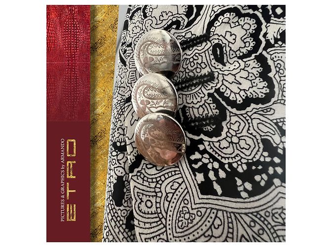 Etro's Black & White Patterned - Silk Jacket - view 12
