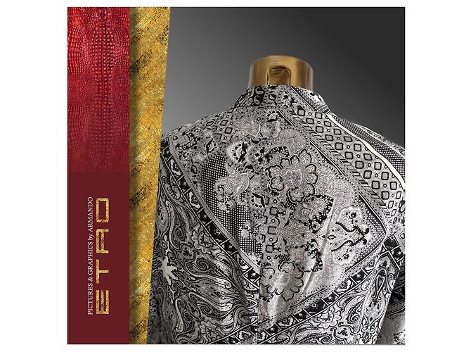 Etro's Black & White Patterned - Silk Jacket - view 13