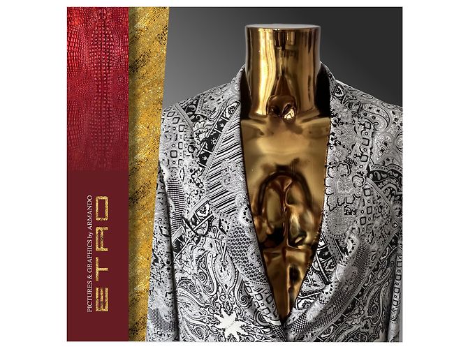 Etro's Black & White Patterned - Silk Jacket - view 8