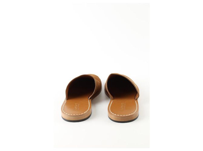 Autre Marque Mule in scamosciato marrone - vista 2