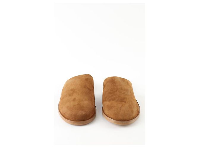 Autre Marque Mule in scamosciato marrone - vista 5