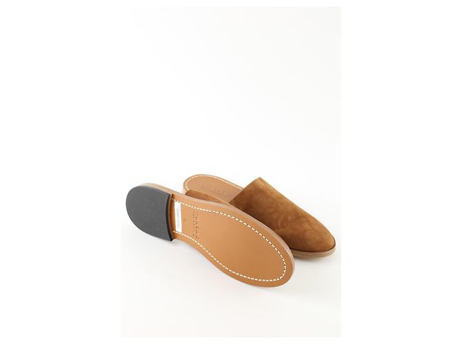 Autre Marque Mule in scamosciato marrone - vista 6