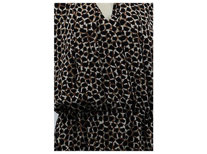 Abito in seta marrone Gerard Darel - vista 3
