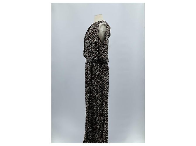 Abito in seta marrone Gerard Darel - vista 4