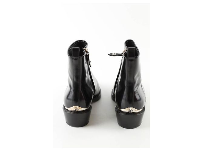 Louis Vuitton Botas de cuero negras Negro - vista 2