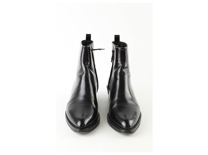 Louis Vuitton Botas de cuero negras Negro - vista 4