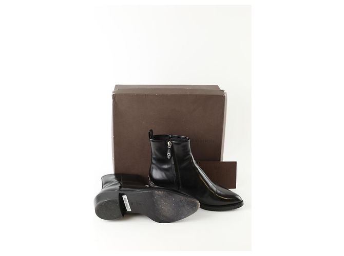 Louis Vuitton Botas de cuero negras Negro - vista 6