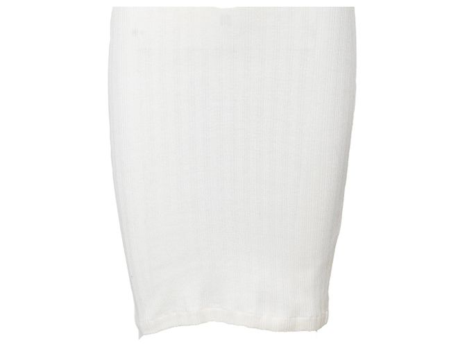 Vestido Jean Paul Gaultier de punto de algodón Eggshell Blanco roto - vista 10
